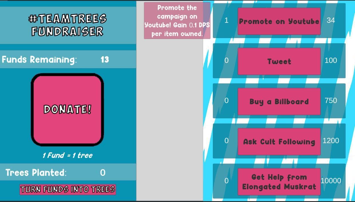 #TEAMTREES Fundraiser