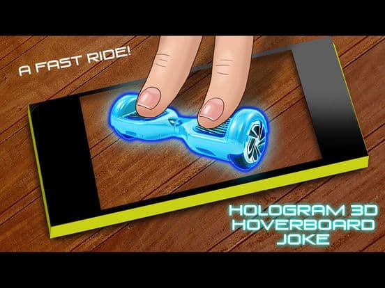 Hologram 3D Hoverboard Joke