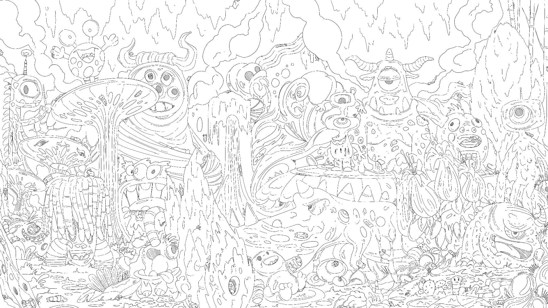 100 Aliens Cats