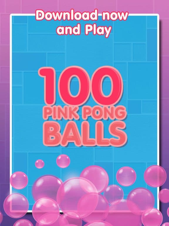 100 Pink Pong Balls