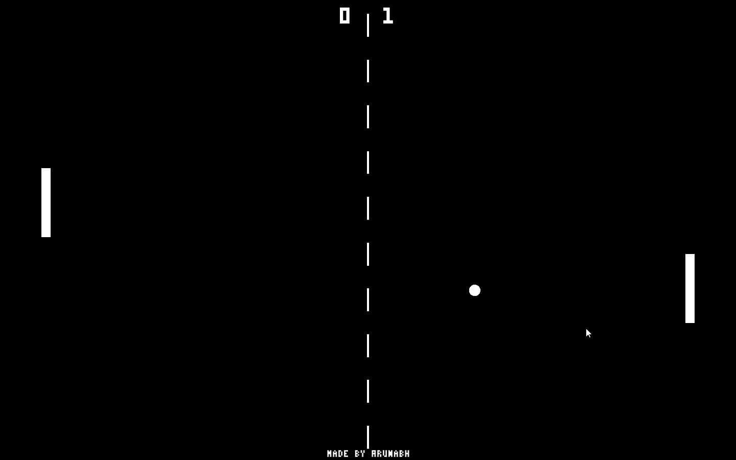 2D Pong Game