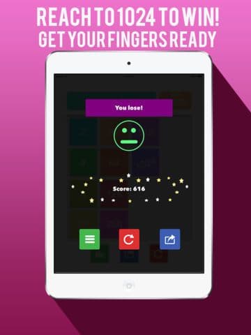 1024+ Free Math Puzzle Game (easier than 2048)
