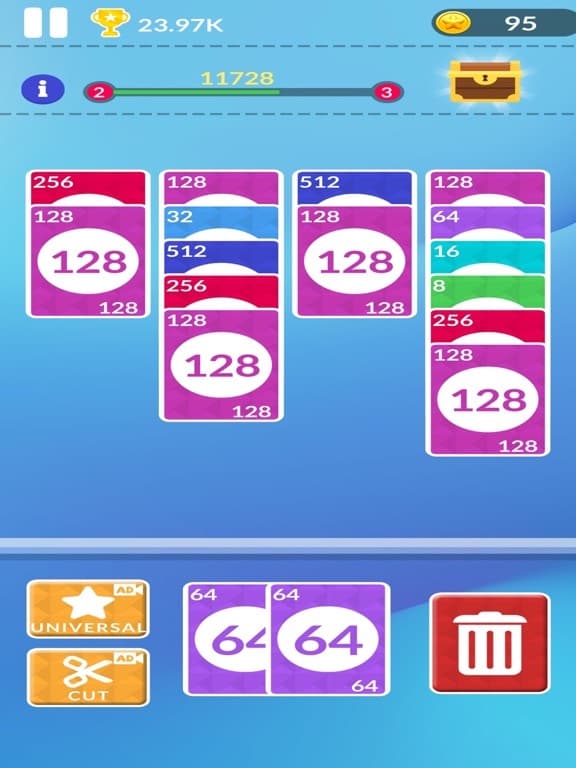 2048 Merge Card