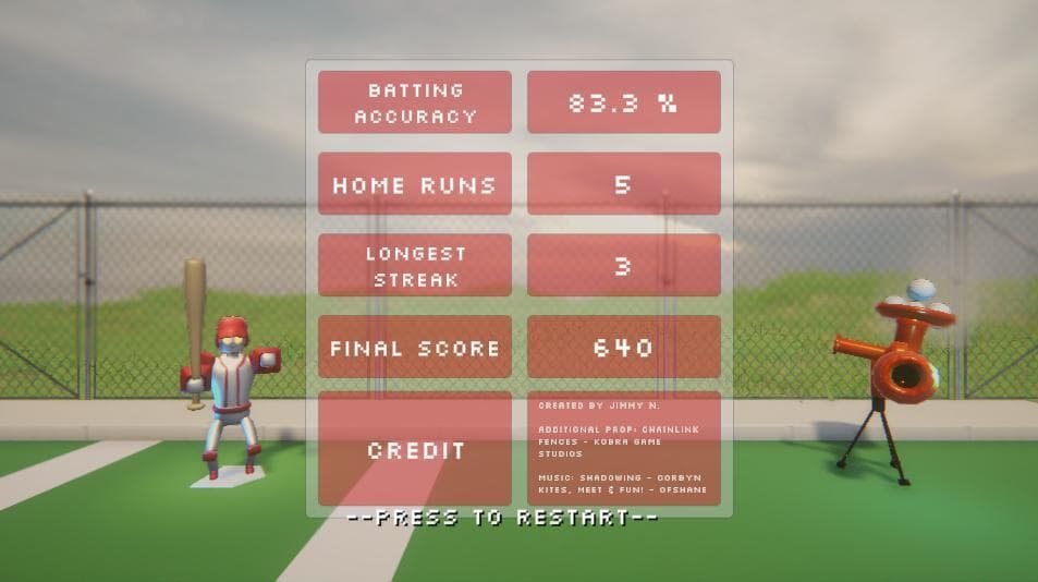 1 Button Baseball