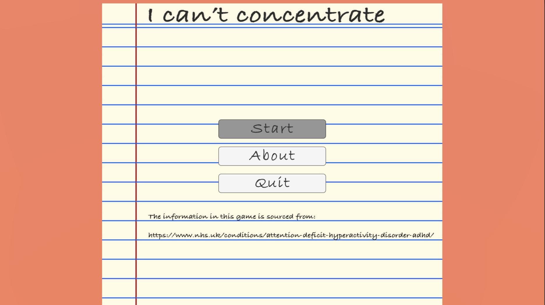 I cant concentrate