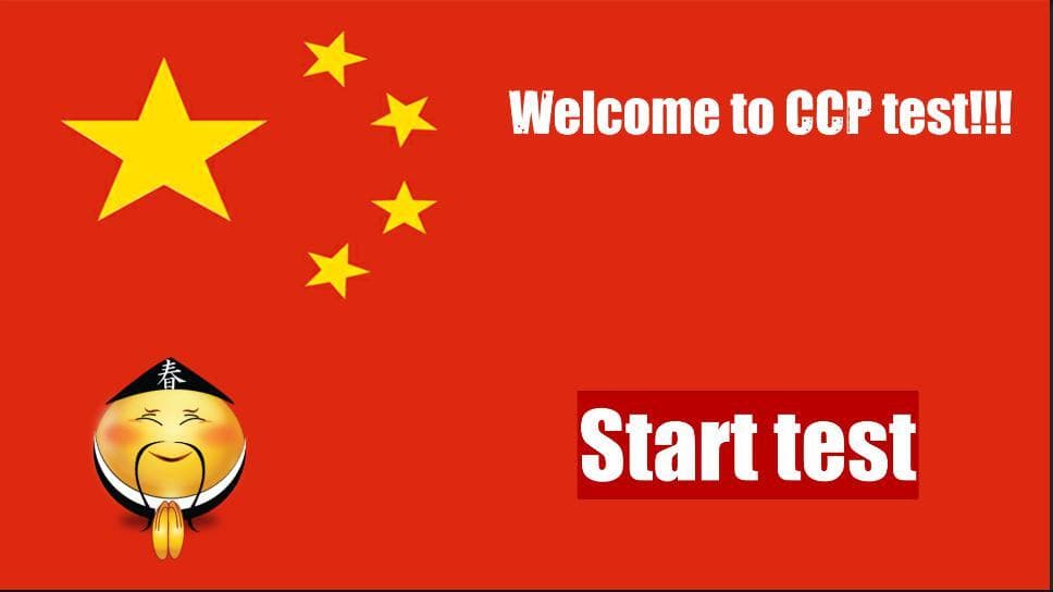 Chinese social credit score test
