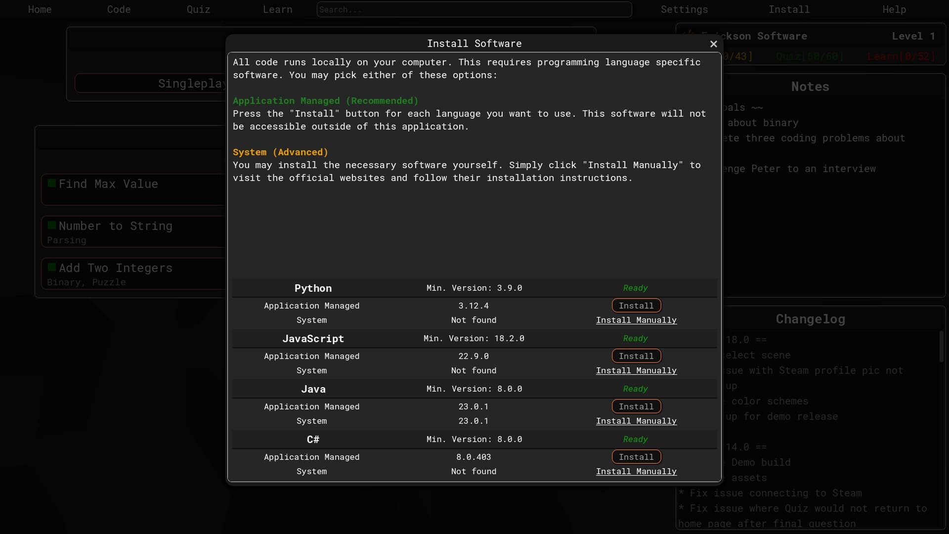 Code Trainer