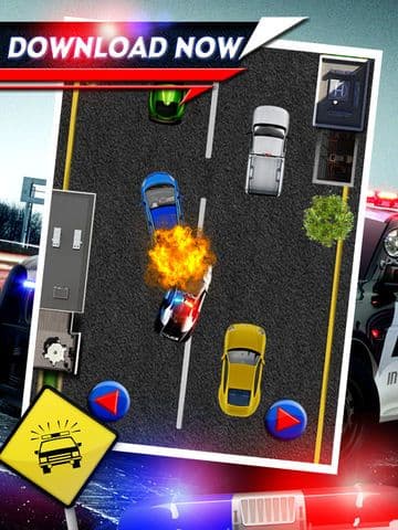 2D Fast Police Car Chase Game - Free Real Speed Driving Racing Games