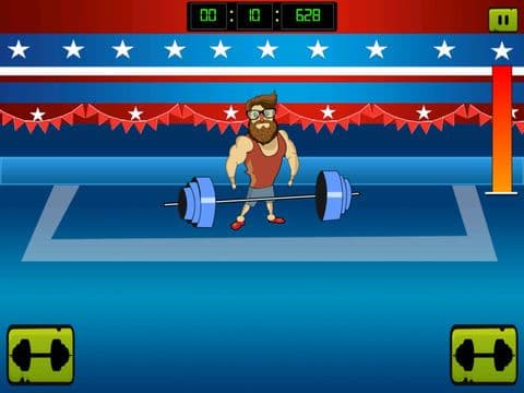 ` Hipster Weight Lifting: Tiny Meat Head Battle Competition Games