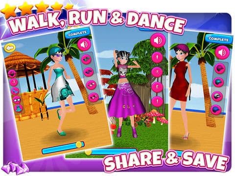 A 3D Dancing Fashion Dress Up - Princess Disco Party Free Game for Girls